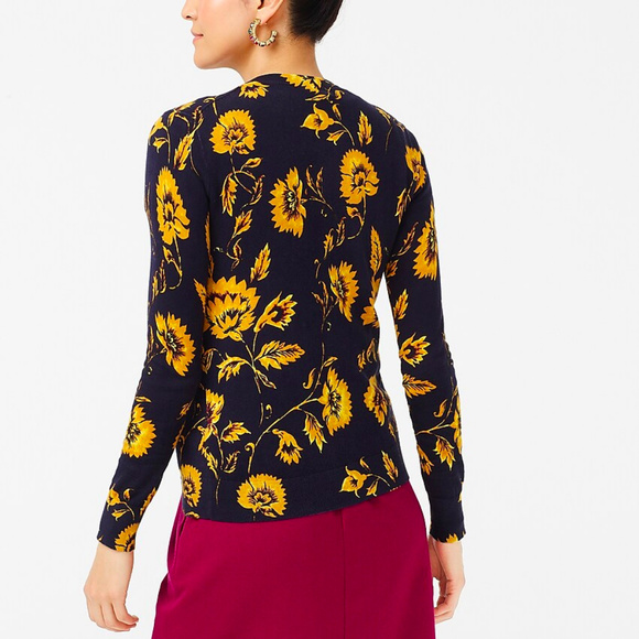 J. Crew Sweaters Nwtj Crew Floral Caryn Cardigan Poshmark